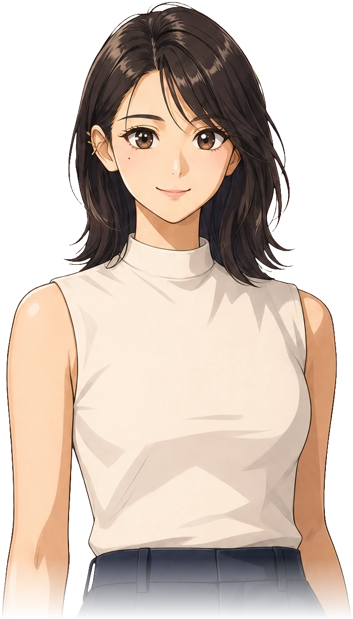 アニメ型のキャラクター